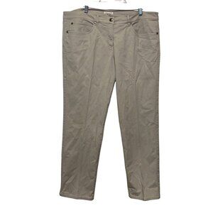 Eileen Fisher Womens Beige Cotton Slim Fit Jeans  Size XL